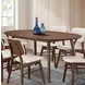 Uzwil Walnut Oval Dining Room Set