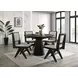 Tottenham Black Upholstered Side Chair Set of 2