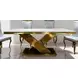Palazzo Gold 79" Rectangular Dining Table