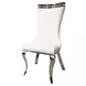 Palazzo White and Silver Side Chair Set of 2