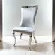 Basilicata Chrome 79" Rectangular Dining Room Set