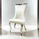 Basilicata Chrome 79" Rectangular Dining Room Set