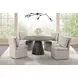 Broager Rustic Oak and Dark Walnut Round Dining Table