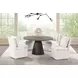 Broager Rustic Oak and Dark Walnut Round Dining Table