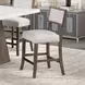 Grasten Dark Walnut Square Counter Height Dining Room Set