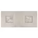 Argenthart Light Gray Extendable Rectangular Glass Top Dining Room Set