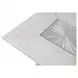 Argenthart Light Gray 90" Extendable Rectangular Glass Top Dining Table