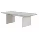 Argenthart Light Gray Extendable Rectangular Glass Top Dining Room Set