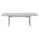 Argenthart Light Gray Extendable Rectangular Glass Top Dining Room Set