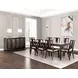 Hinwitz Espresso and Dark Gray Upholstered Side Chair Set of 2