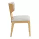 Caerwys Beige and Natural Upholstered Side Chair Set of 2