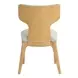 Caerwys Beige and Natural Upholstered Side Chair Set of 2