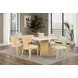 Caerwys Beige and Natural Upholstered Side Chair Set of 2