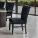 Selsey Black 78" Rectangular Marble Top Dining Room Set