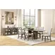Clements Oak Extendable Oval Dining Room Set