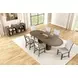 Clements Oak Extendable Oval Dining Room Set