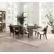 Morden Dark Walnut 108" Extendable Rectangular Dining Table