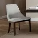 Morden White Upholstered Side Chair Set of 2