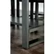 Potton Gray 60" Rectangular Counter Height Table with Storage