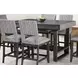 Potton Gray 60" Rectangular Counter Height Table with Storage