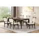 Woolwich Dark Walnut 72" Rectangular Dining Table