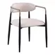 Neasden White Upholstered Arm Chair Set of 2