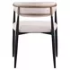 Neasden White Upholstered Arm Chair Set of 2