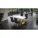 Holstebro Black and Gold Upholstered Side Chair Set of 2