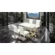 Holstebro Gold and White 60" Rectangular Dining Room Set