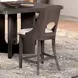 Sterling West Ash Gray and White Upholstered Counter Height Chair Set of 2