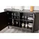 Sterling West Ash Gray 2 Door Server with Steel Panel