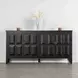 Viggo Weathered Black 4 Door Server