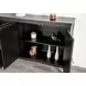 Viggo Weathered Black 4 Door Server