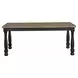 Neue Mills Black and Brown Rectangular Dining Room Set