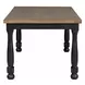 Neue Mills Black and Brown Rectangular Dining Room Set