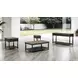 Neue Mills Weathered Black and Brown Rectangular Cocktail Table