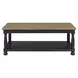 Neue Mills Weathered Black and Brown Rectangular Cocktail Table