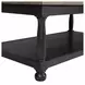 Neue Mills Weathered Black and Brown Rectangular Cocktail Table