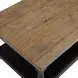 Neue Mills Weathered Black and Brown Rectangular Cocktail Table