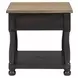 Neue Mills Weathered Black and Brown Rectangular Occasional Table
