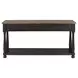 Neue Mills Weathered Black and Brown Rectangular Sofa Table