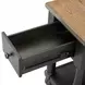 Neue Mills Weathered Black and Brown Rectangular Chairside Table