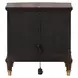 Westerham Dark Cherry Rectangular End Table with Pull Out Tray and LED