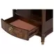 Westerham Dark Cherry Rectangular End Table with Pull Out Tray and LED