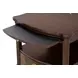 Westerham Dark Cherry Rectangular End Table with Pull Out Tray and LED