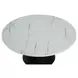 Sindal Black and White Round Marble Top Cocktail Table