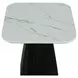 Sindal Black and White Square Marble Top End Table
