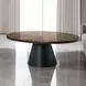 Surdal Black and Brown Oval Occasional Table Set