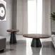 Surdal Black and Brown Oval Occasional Table Set