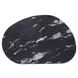 Northwich Black and Matte Gold Oval Sintered Stone Top Occasional Table Set